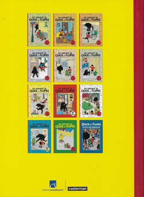 Verso de l'album Quick et Flupke - Gamins de Bruxelles 2e série