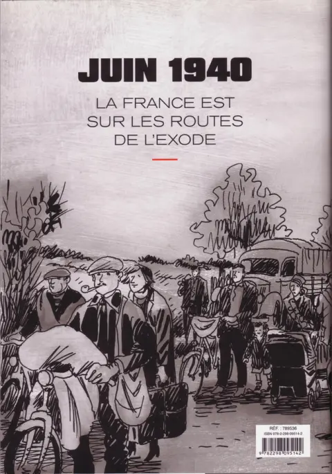 Verso de l'album Suite française Tempête en juin