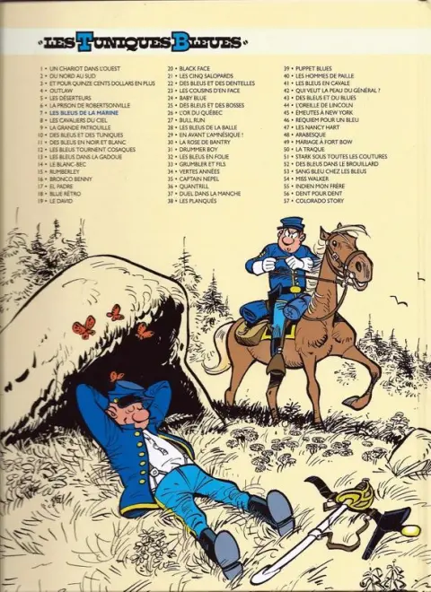 Verso de l'album Les Tuniques Bleues Tome 7 Les bleus de la marine
