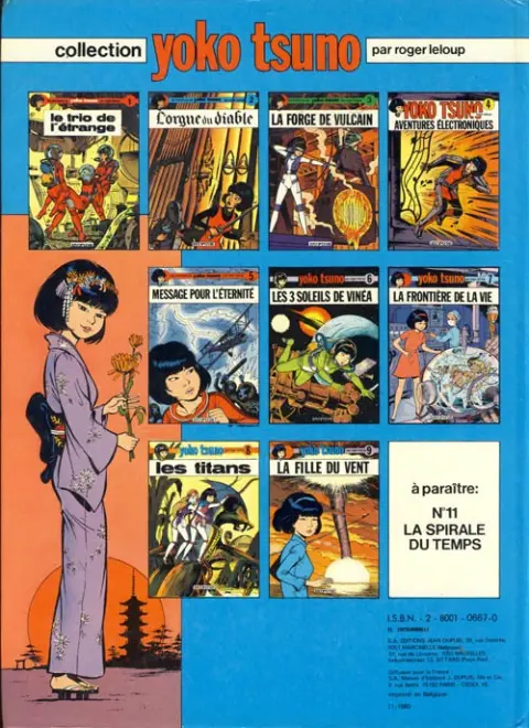 Verso de l'album Yoko Tsuno Tome 2 L'orgue du diable
