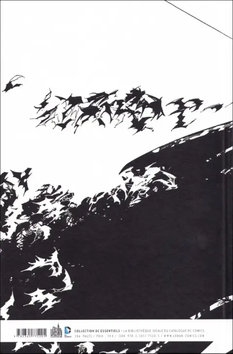 Verso de l'album Batman La Cour des Hiboux - Édition 75 ans