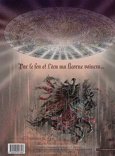 Verso de l'album Percevan Les ombres de Malicorne