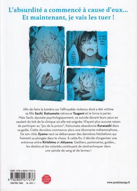 Verso de l'album Prison Lab 06