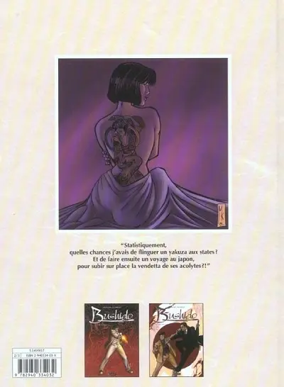 Verso de l'album Bushido Tome 2 Gaïjin-San