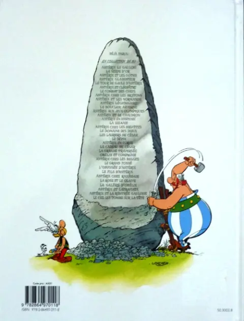 Verso de l'album Astérix Tome 27 Le fils d'Astérix