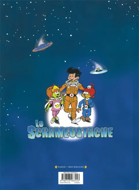 Verso de l'album Le Scrameustache Tome 18 D'où viens-tu Scrameustache?