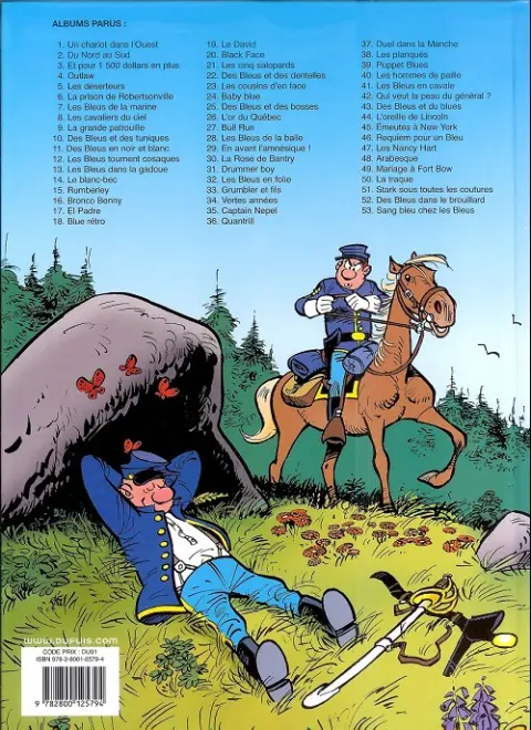 Verso de l'album Les Tuniques Bleues Tome 40 Les hommes de paille