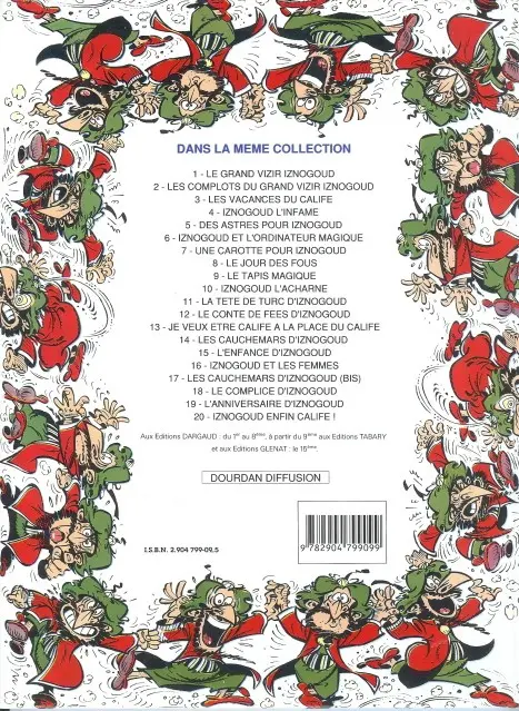 Verso de l'album Iznogoud Tome 13 Je veux être Calife à la place du Calife