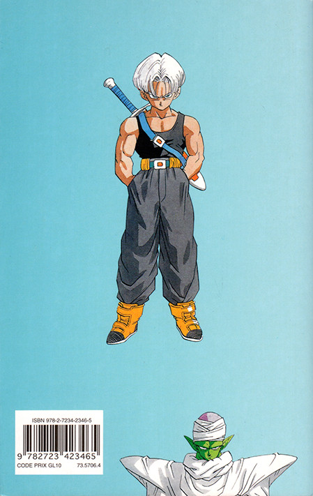 Verso de l'album Dragon Ball (sens français) Tome 28 Trunks