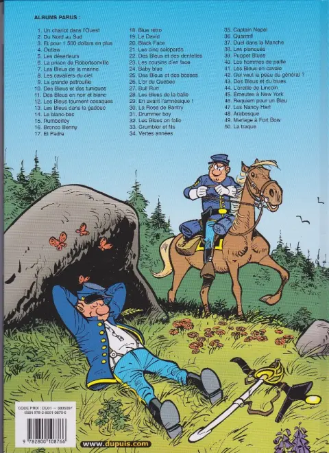 Verso de l'album Les Tuniques Bleues Tome 19 Le David