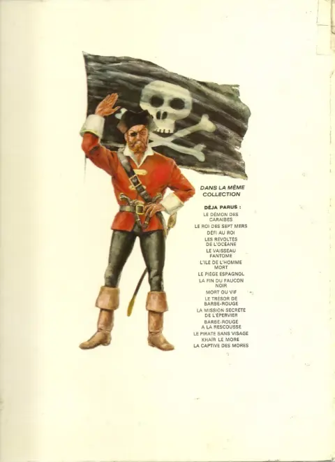 Verso de l'album Barbe-Rouge Tome 12 La mission secrète de l'épervier