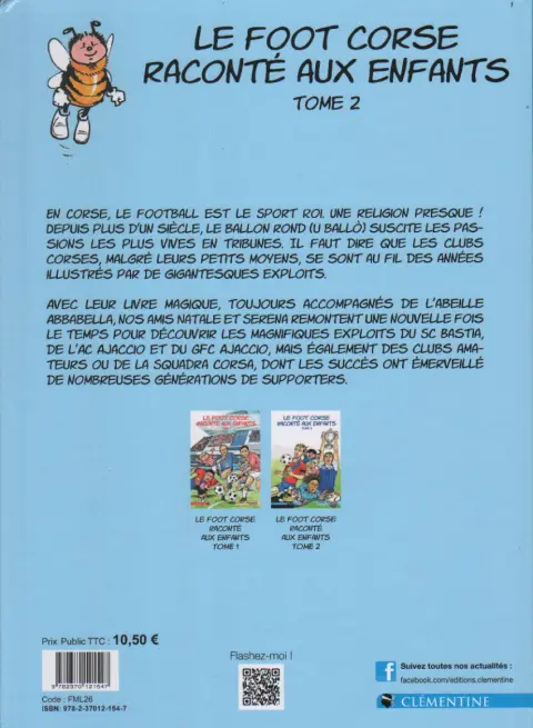 Verso de l'album Le foot corse raconté aux enfants Tome 2