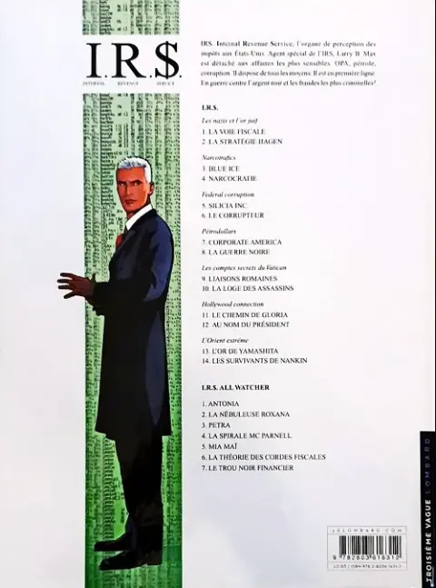 Verso de l'album I.R.$. Tome 3