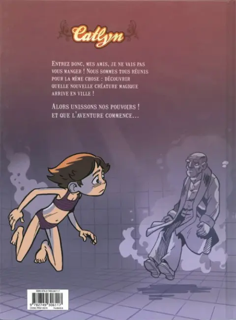 Verso de l'album Catlyn Tome 1 Les Vieux qui détestaient la pizza
