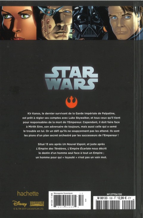Verso de l'album Star Wars - Légendes - La Collection Tome 100 L'Empire Écarlate - III. L'Empire Perdu
