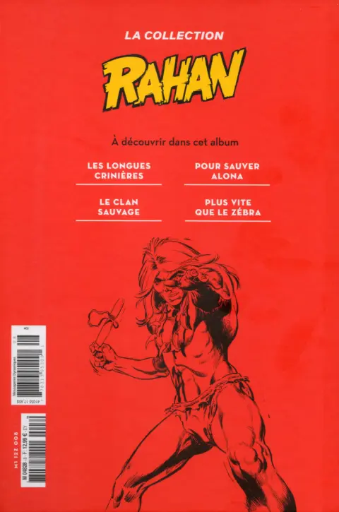 Verso de l'album Rahan La Collection (Hachette) Tome 8