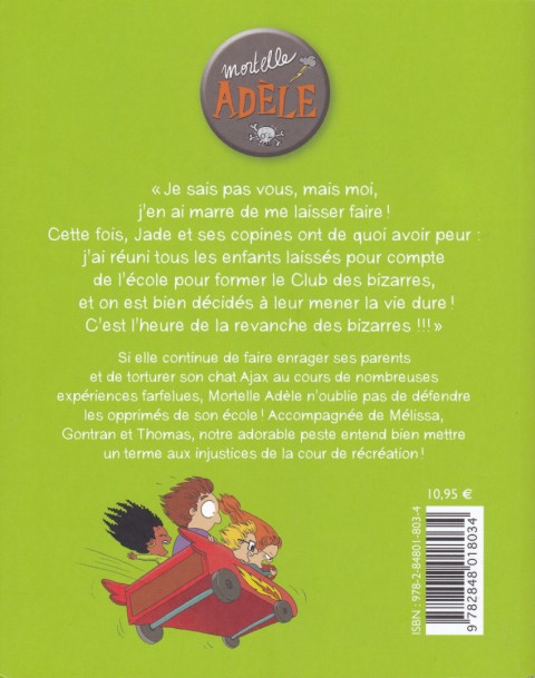 Verso de l'album Mortelle Adèle Tome 5 Poussez-vous, les moches !