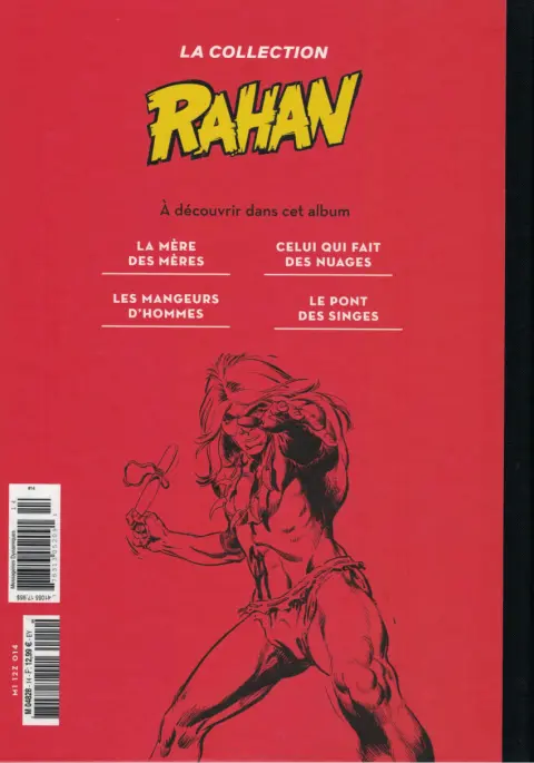 Verso de l'album Rahan La Collection (Hachette) Tome 14