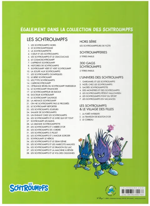 Verso de l'album Les Schtroumpfs & le Village des filles Tome 1 La forêt interdite