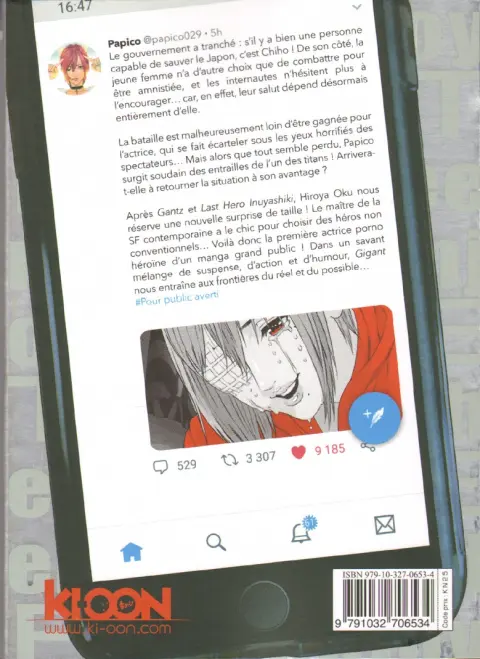 Verso de l'album Gigant 5