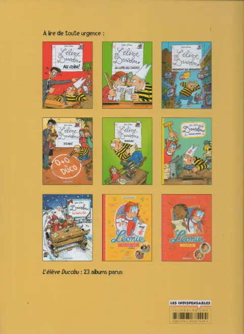 Verso de l'album L'Élève Ducobu Tome 16 Confisqués !