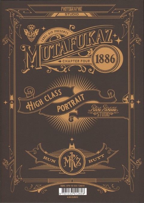 Verso de l'album Mutafukaz 1886 Chapter four
