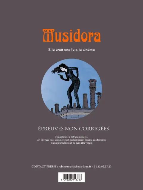 Verso de l'album Musidora Elle était une fois le cinéma