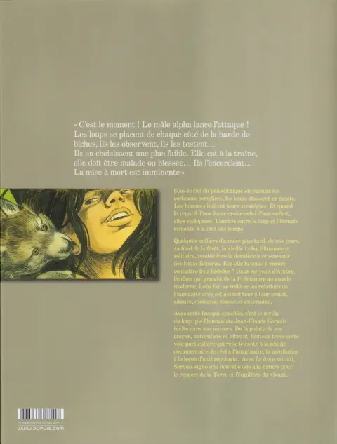 Verso de l'album Le loup m'a dit Première partie