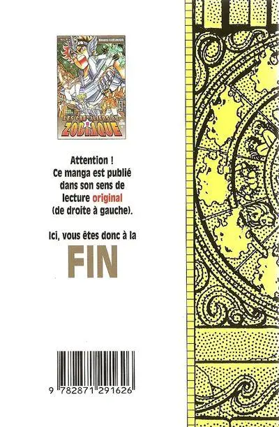 Verso de l'album Saint Seiya - Les Chevaliers du Zodiaque 8 Les Douze Maisons du Zodiaque du sanctuaire