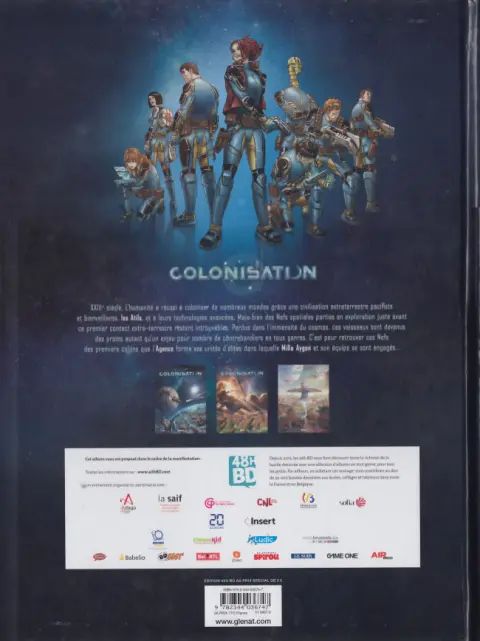 Verso de l'album Colonisation Tome 1 Les naufragés de l'espace