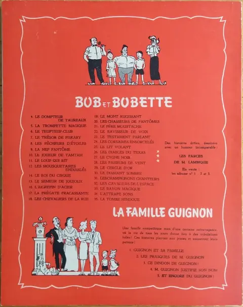 Verso de l'album Bob et Bobette Tome 19 Le mont rugissant