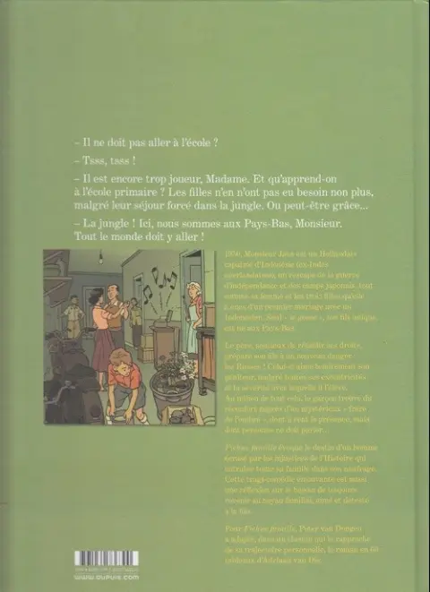 Verso de l'album Fichue famille