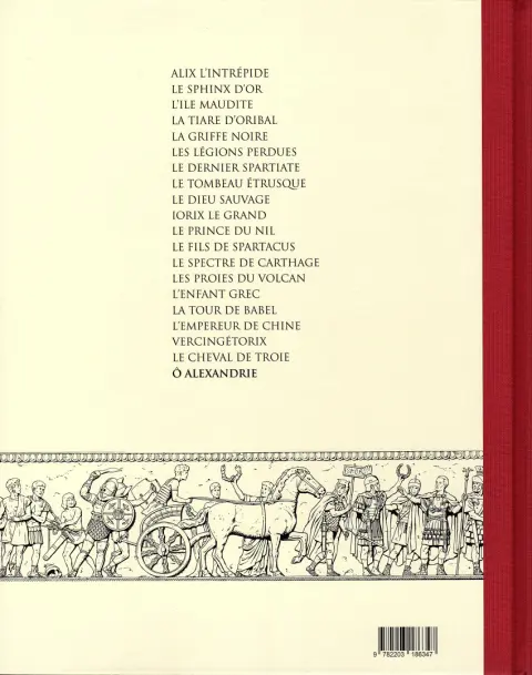 Verso de l'album Alix Tome 20 Ô Alexandrie