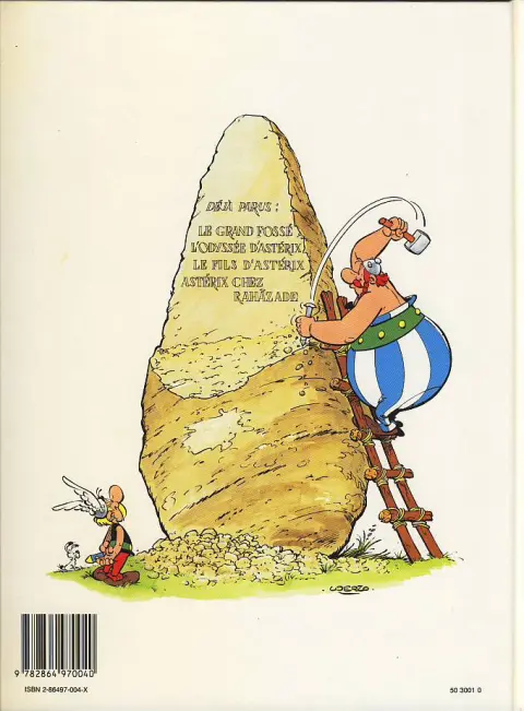 Verso de l'album Astérix Tome 26 L'odyssée d'Astérix
