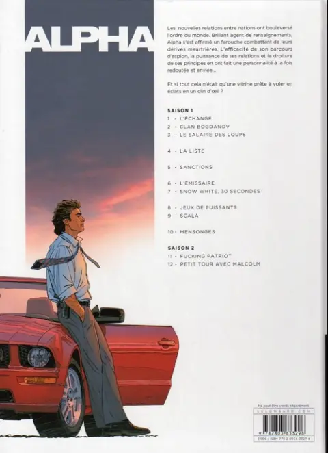 Verso de l'album Alpha Tome 11 Fucking patriot