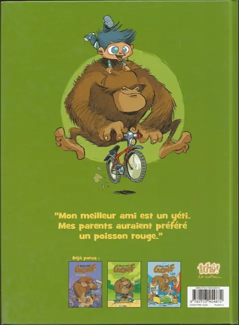 Verso de l'album Mon ami Grompf Tome 1 Yéti de compagnie
