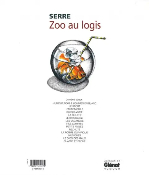 Verso de l'album Zoo au logis