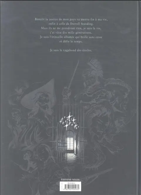 Verso de l'album Le vagabond des Étoiles