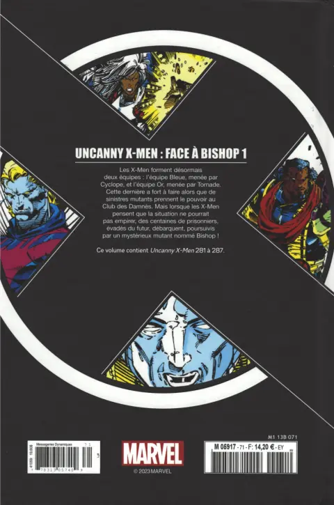 Verso de l'album X-Men - La Collection Mutante Tome 71 Face à Bishop 1