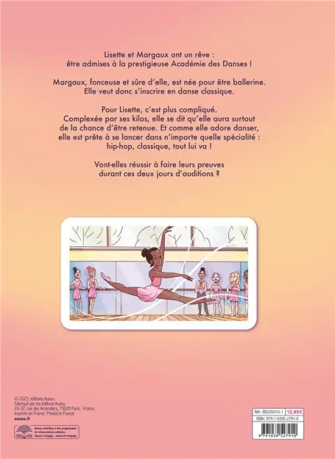 Verso de l'album La Magie de la Danse 1 Les auditions