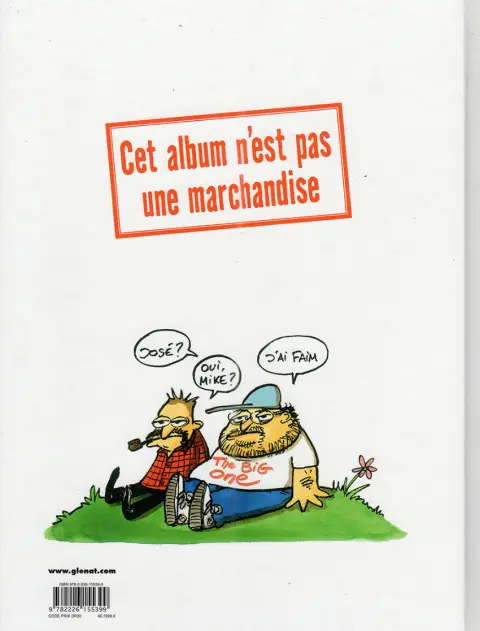 Verso de l'album Il faut tuer José Bové