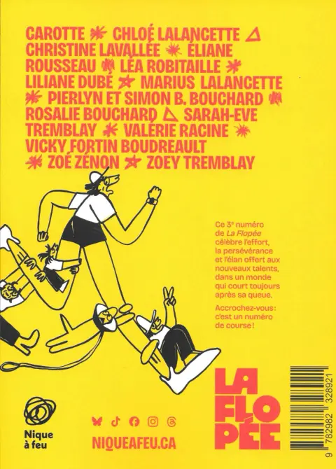 Verso de l'album La flopée N° 3