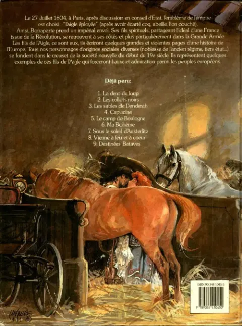 Verso de l'album Les Fils de l'aigle Tome 9 Destinées bataves