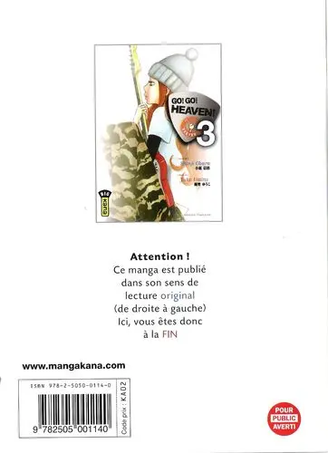 Verso de l'album Go ! Go ! Heaven ! 3