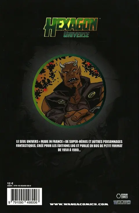 Verso de l'album Hexagon universe Tome 4 Dick Demon