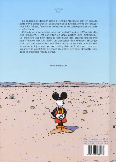 Verso de l'album Inside Moebius Tome 6
