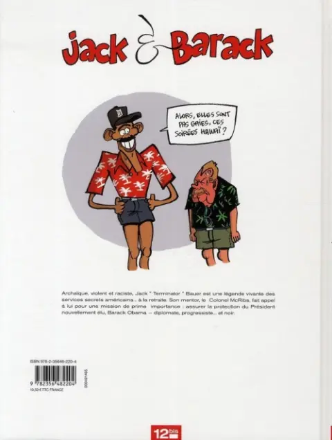 Verso de l'album Jack et Barack