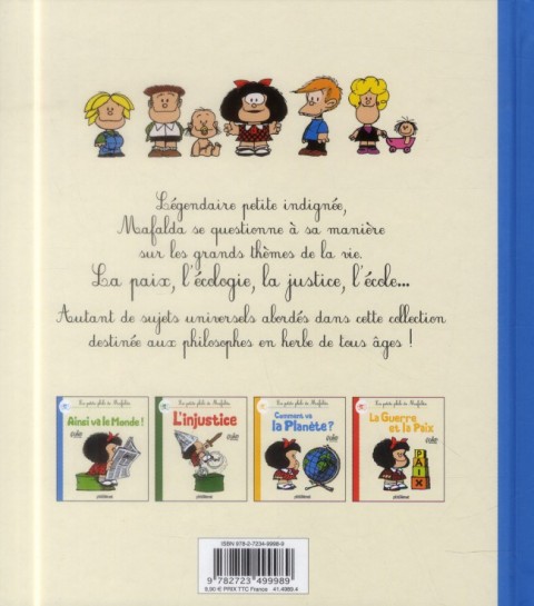 Verso de l'album Mafalda La petite philo de Mafalda Ainsi va le monde !