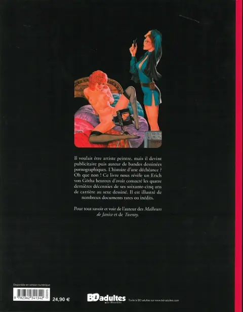Verso de l'album Les malheurs de Janice Les carnets secrets d'Erich Von Götha