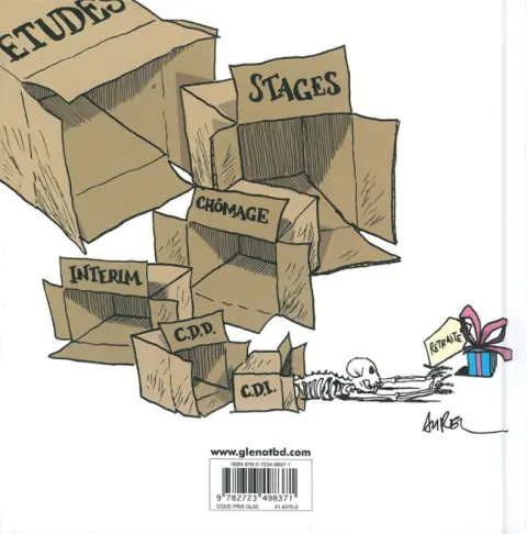 Verso de l'album Monde de merde